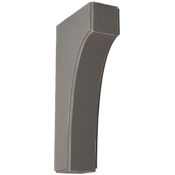 Ekena Millwork 1 3/4"W x 4"D x 8"H Clarksville Wood Vintage Decor Bracket, Reclaimed Grey BKTWD02X04X08CVGY - main